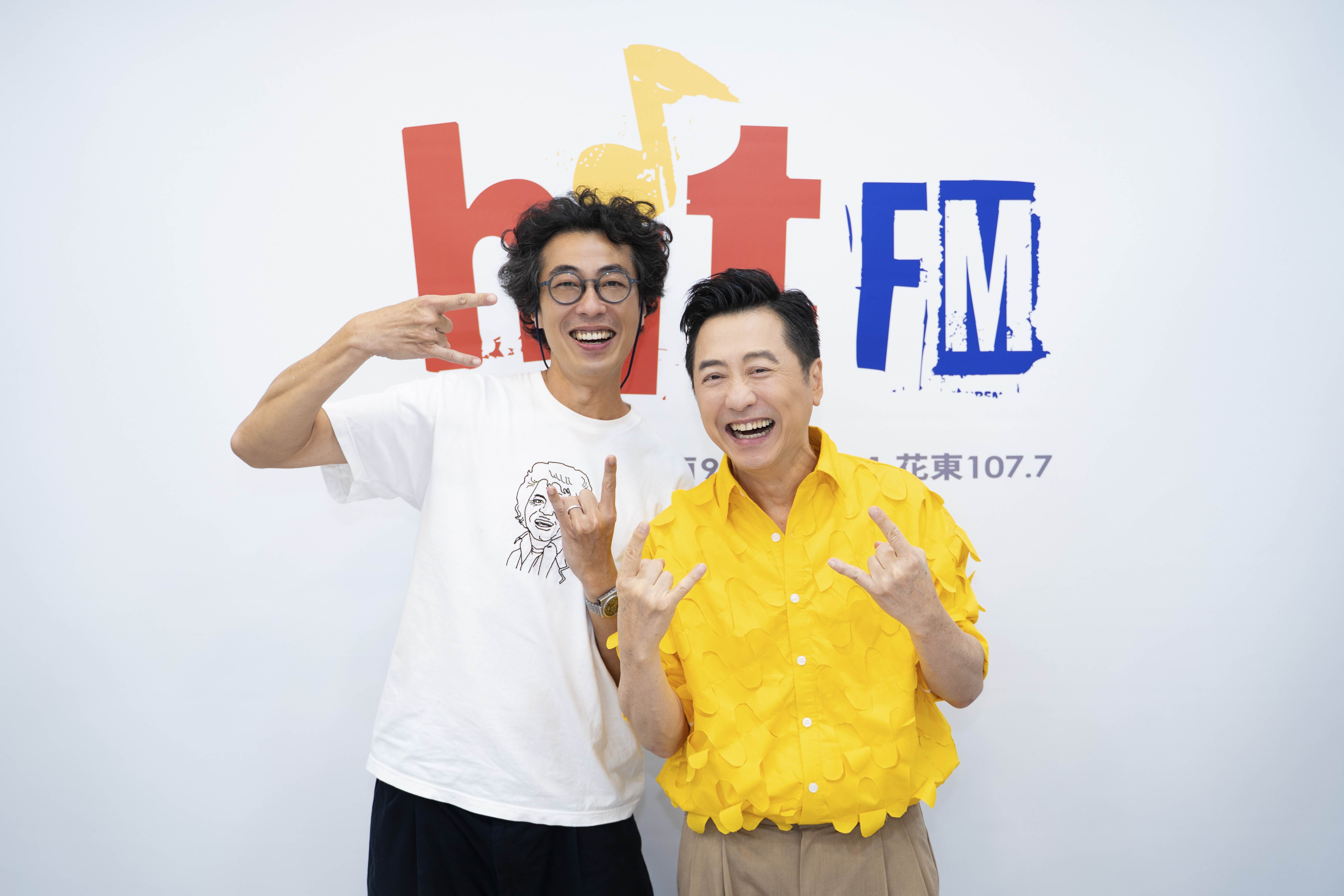 庾澄慶（右）作客馬念先節目暢聊音樂。（圖／Hit Fm聯播網提供）