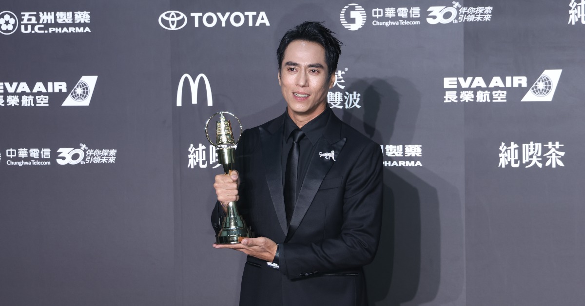 莊凱勛奪戲劇節目男主角獎。（圖／東森娛樂）