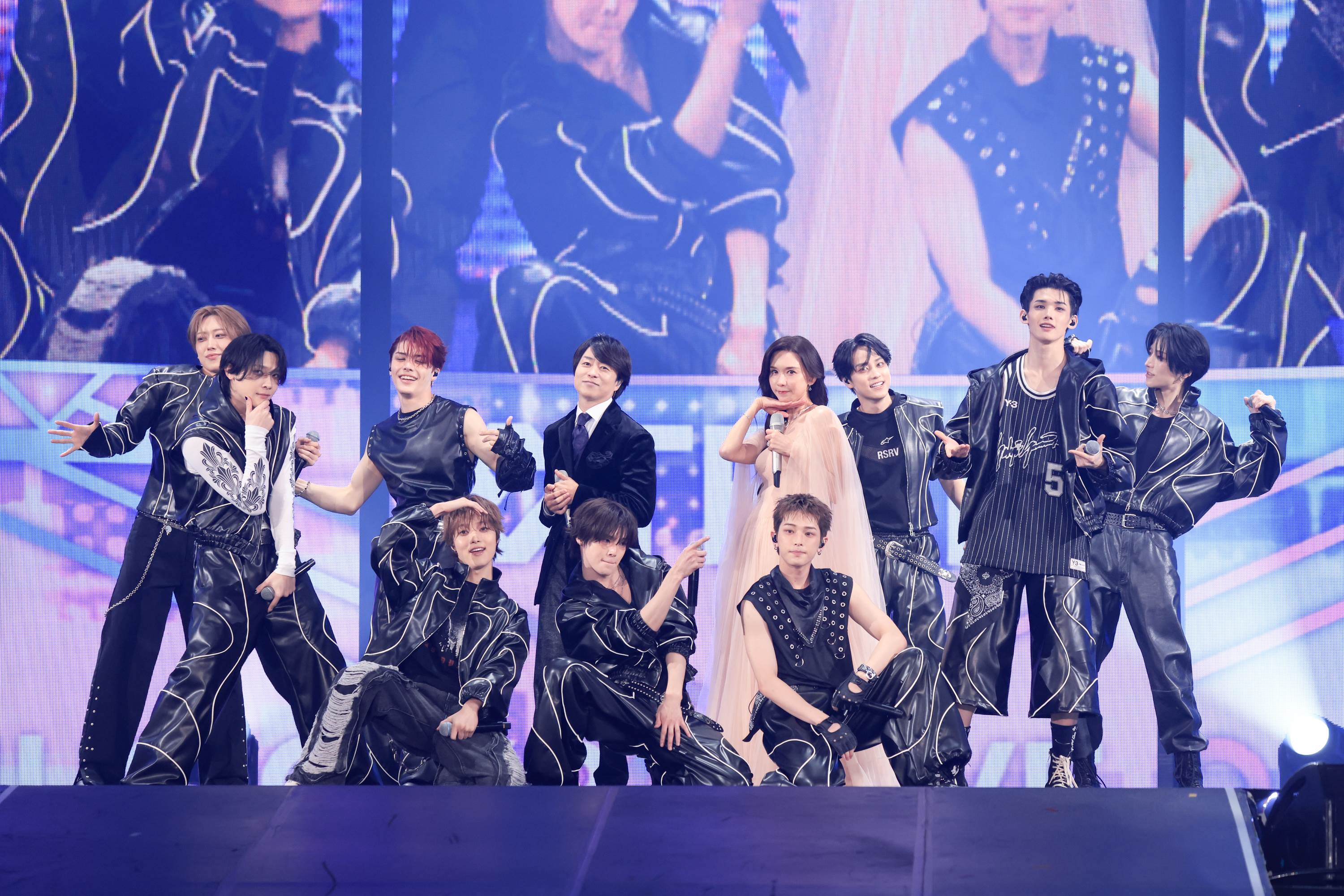 &TEAM與櫻井翔、林志玲合作舞台。（圖／MUSIC EXPO LIVE 2026實行委員會提供）