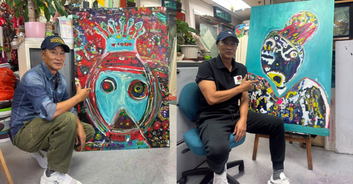 任達華畫作第一次在台北展出。（圖／任達華先生提供）